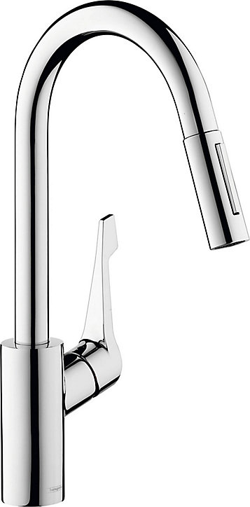 Mitigeur de cuisine chromé avec douchette Hansgrohe Cento XL
