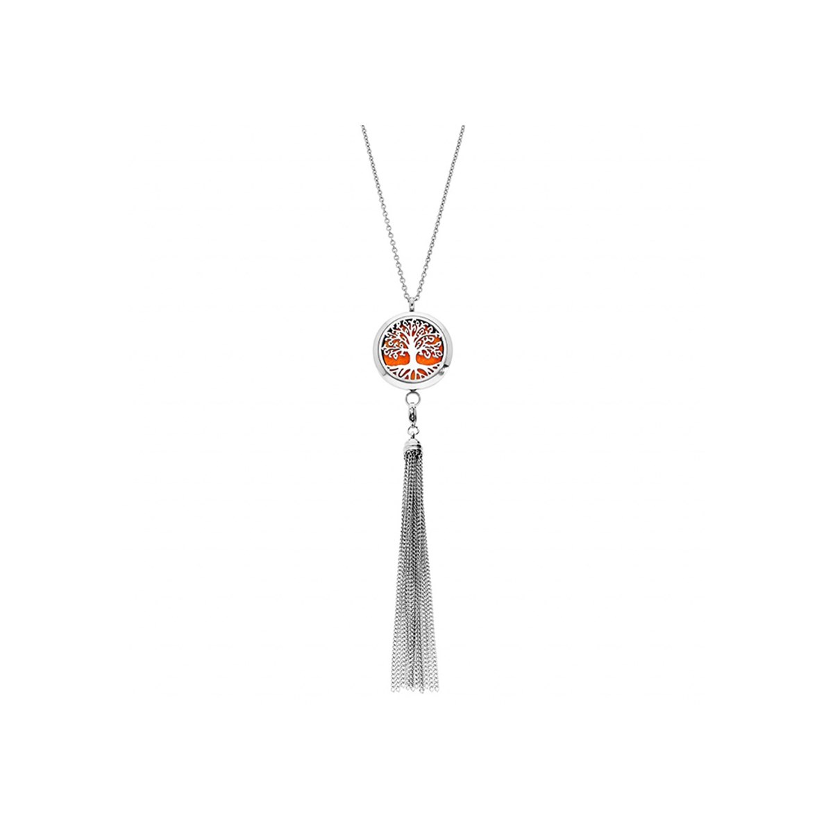 Collier senteur acier - Arbre de vie