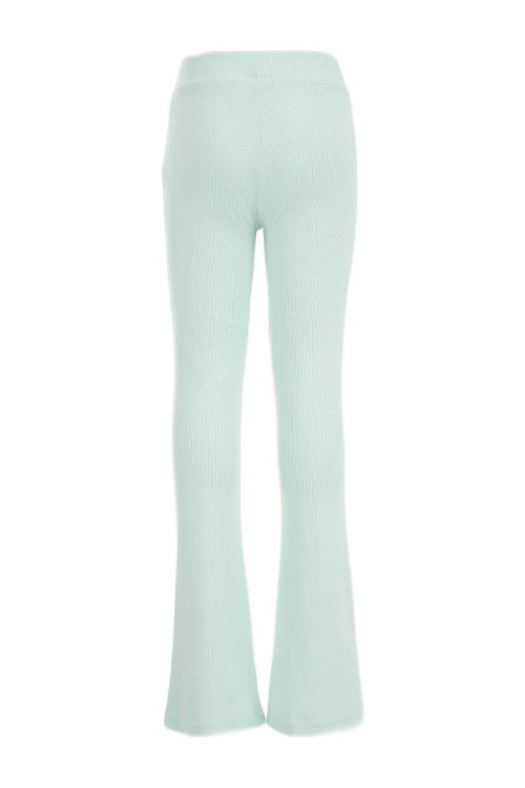 WE Fashion flared broek mintgroen