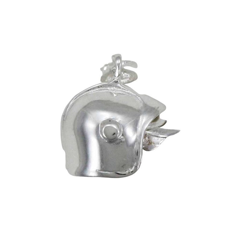 Pendentif casque de pompier - Argent massif