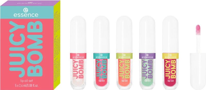 essence - Juicy Bomb Gift Set - Lipgloss - 5 Stuks - Cosmetica voor Vrouwen