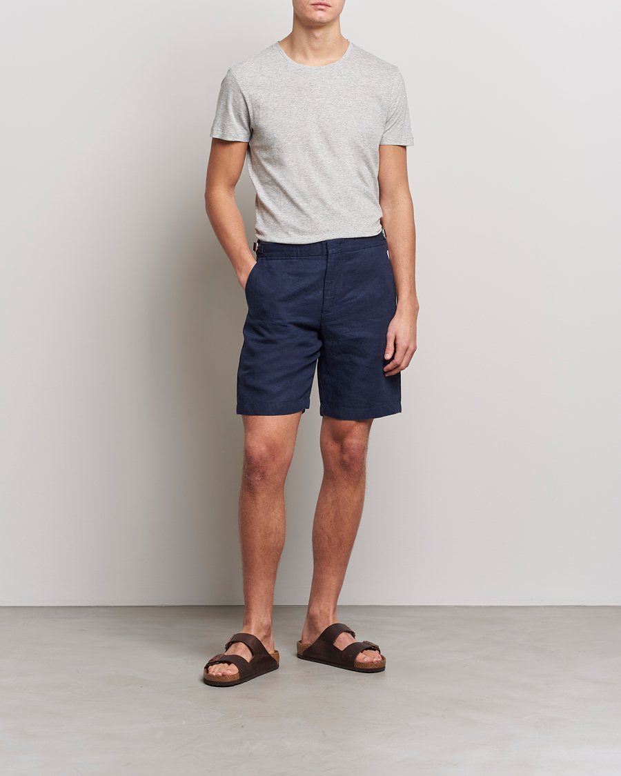 Orlebar Brown OB Crew Neck Tee Mid Grey Melange