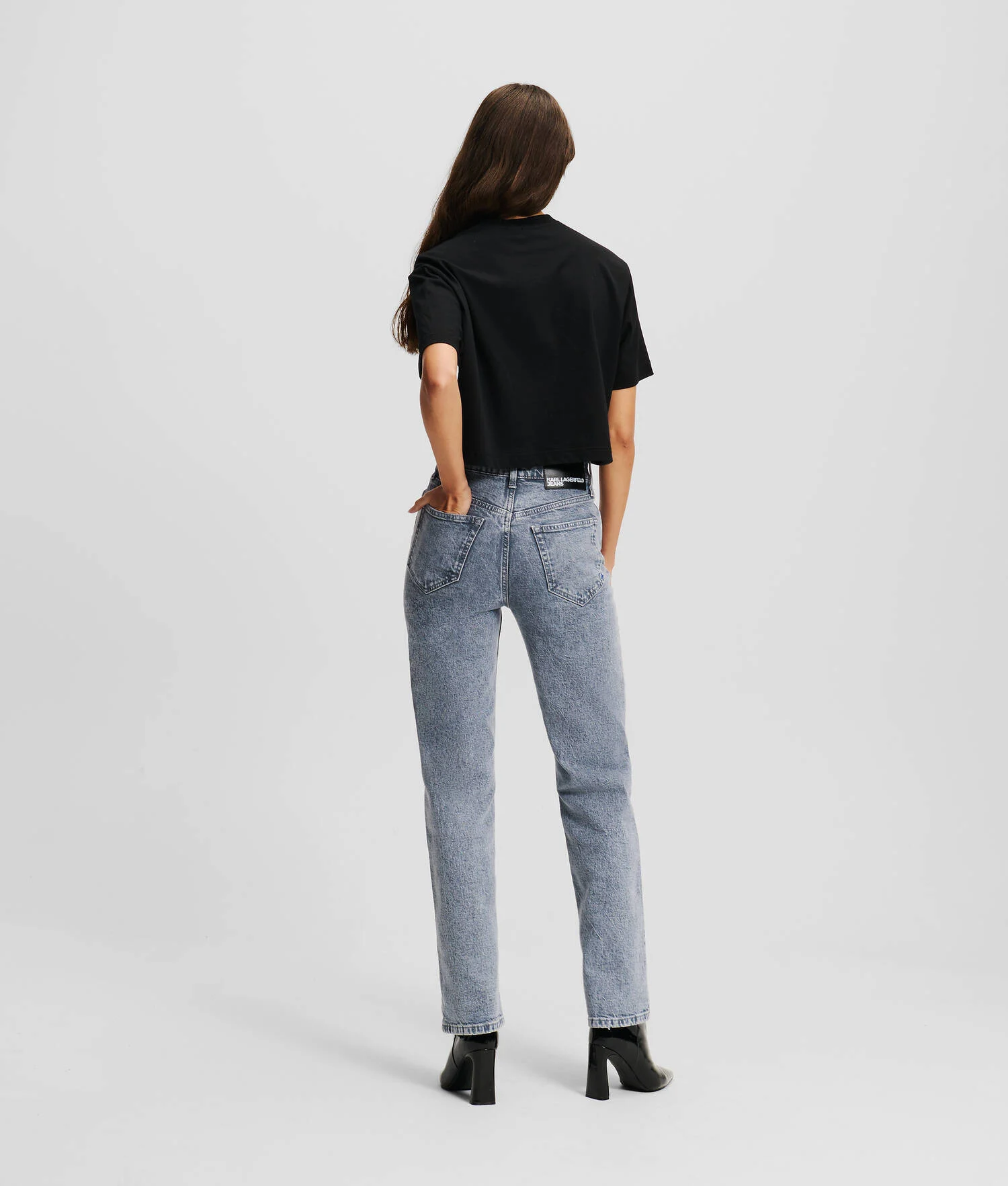 JEAN DROIT TAILLE HAUTE KLJ