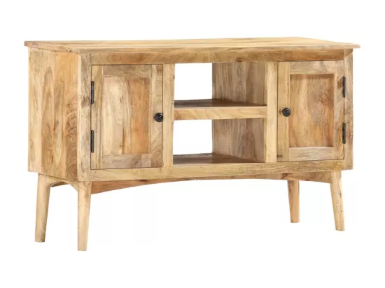 Buffet 100x35x60 cm Bois de manguier massif