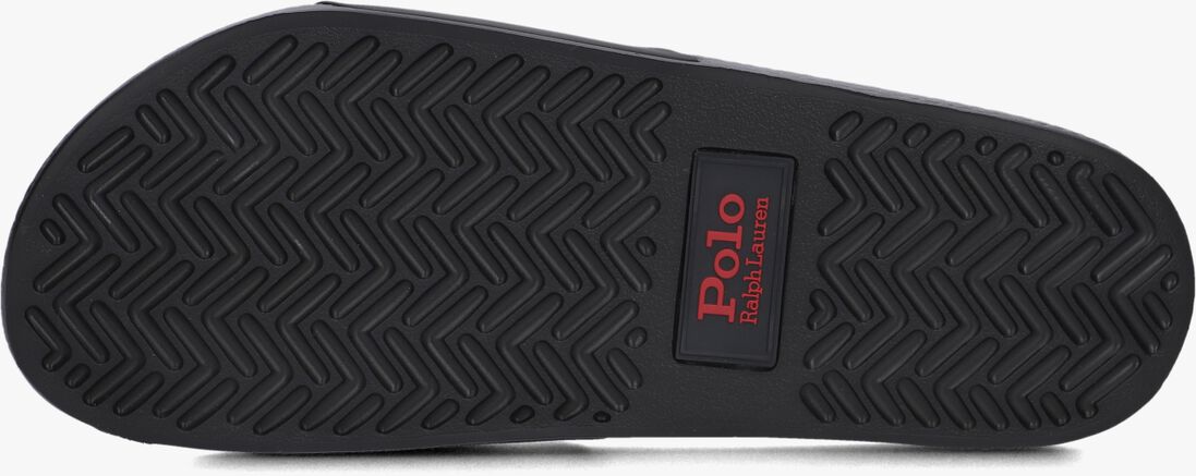 zwarte polo ralph lauren badslippers p.slide
