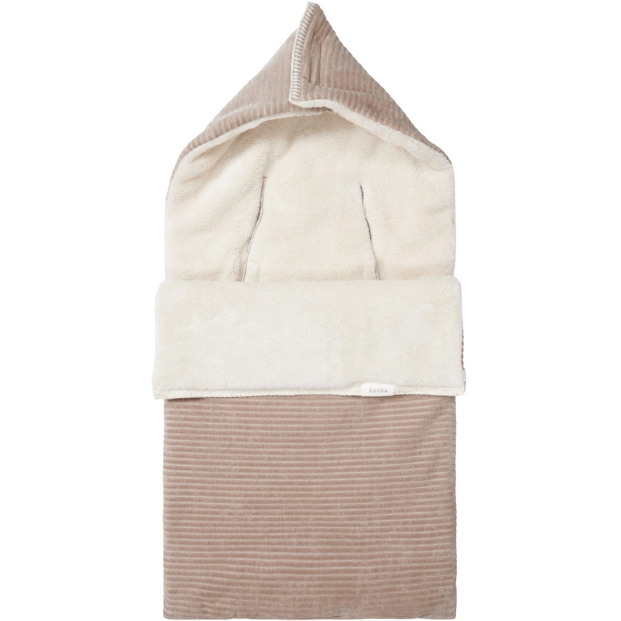 koeka Fußsack 0+ 35 Punkte Plüsch Vik Taupe