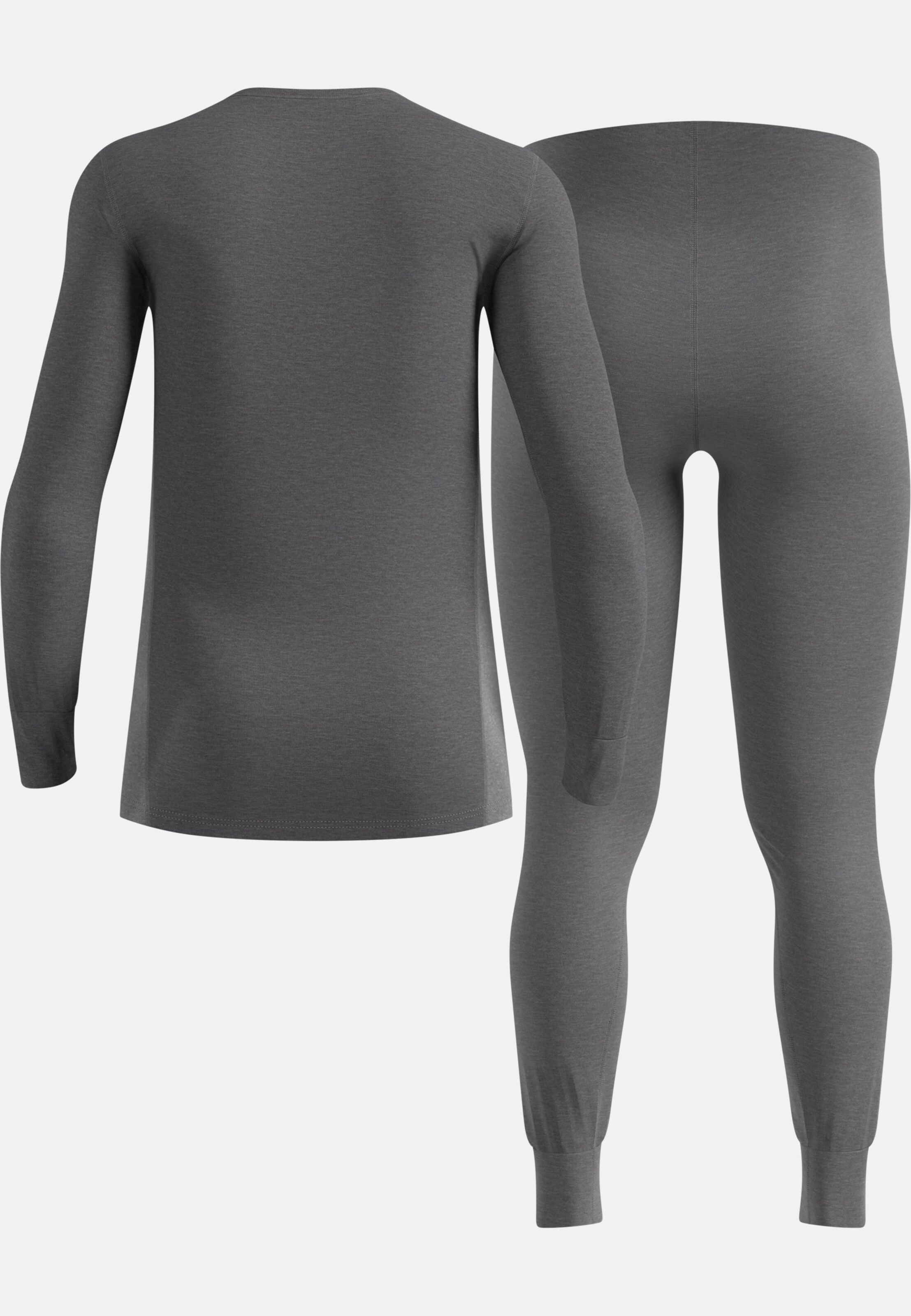 Active Warm Base layer Set in dark grey melange - grey melange