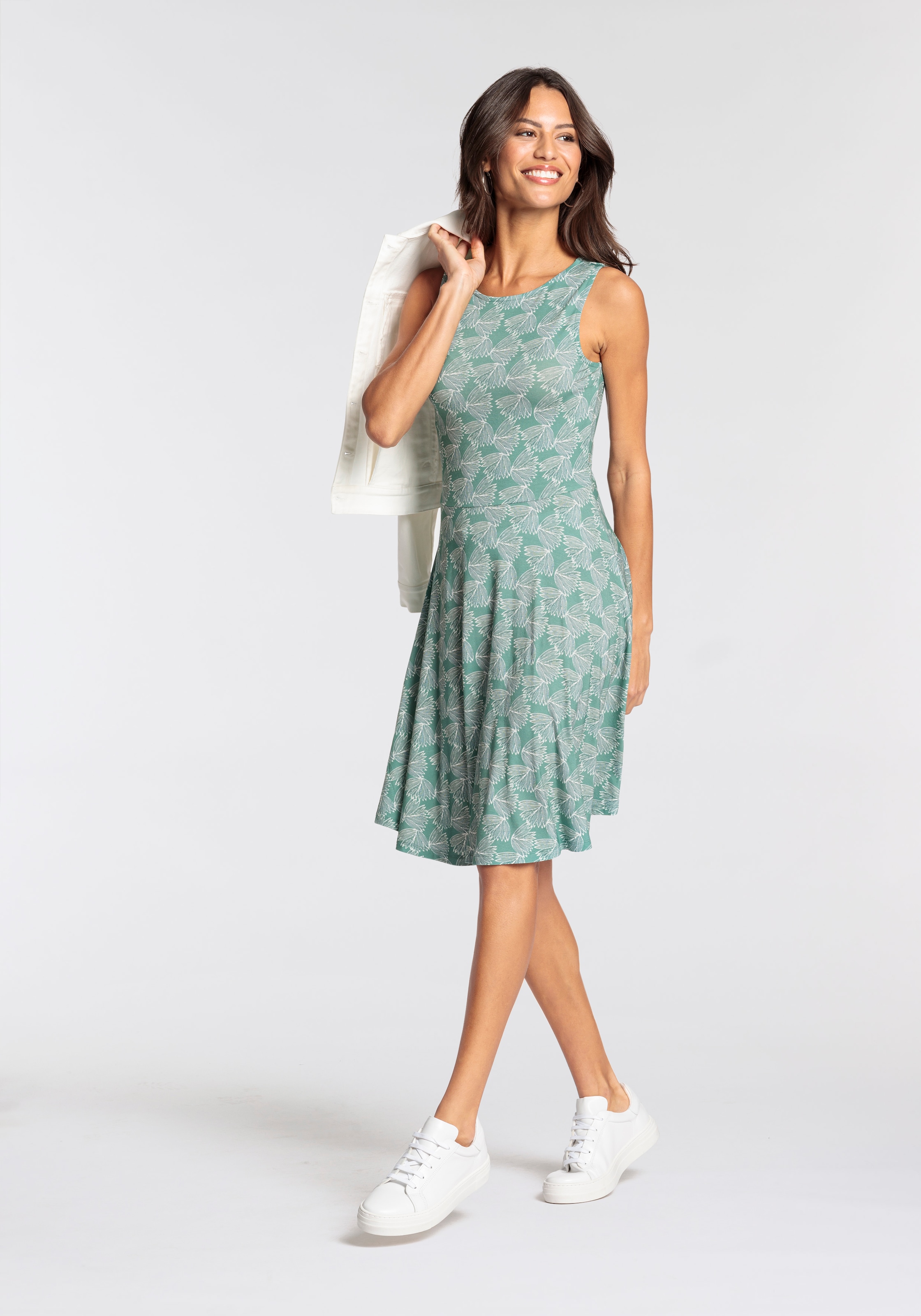 Laura Scott Sommerkleid kurz,  figurbetont,  aus Single Jersey,  ärmellos