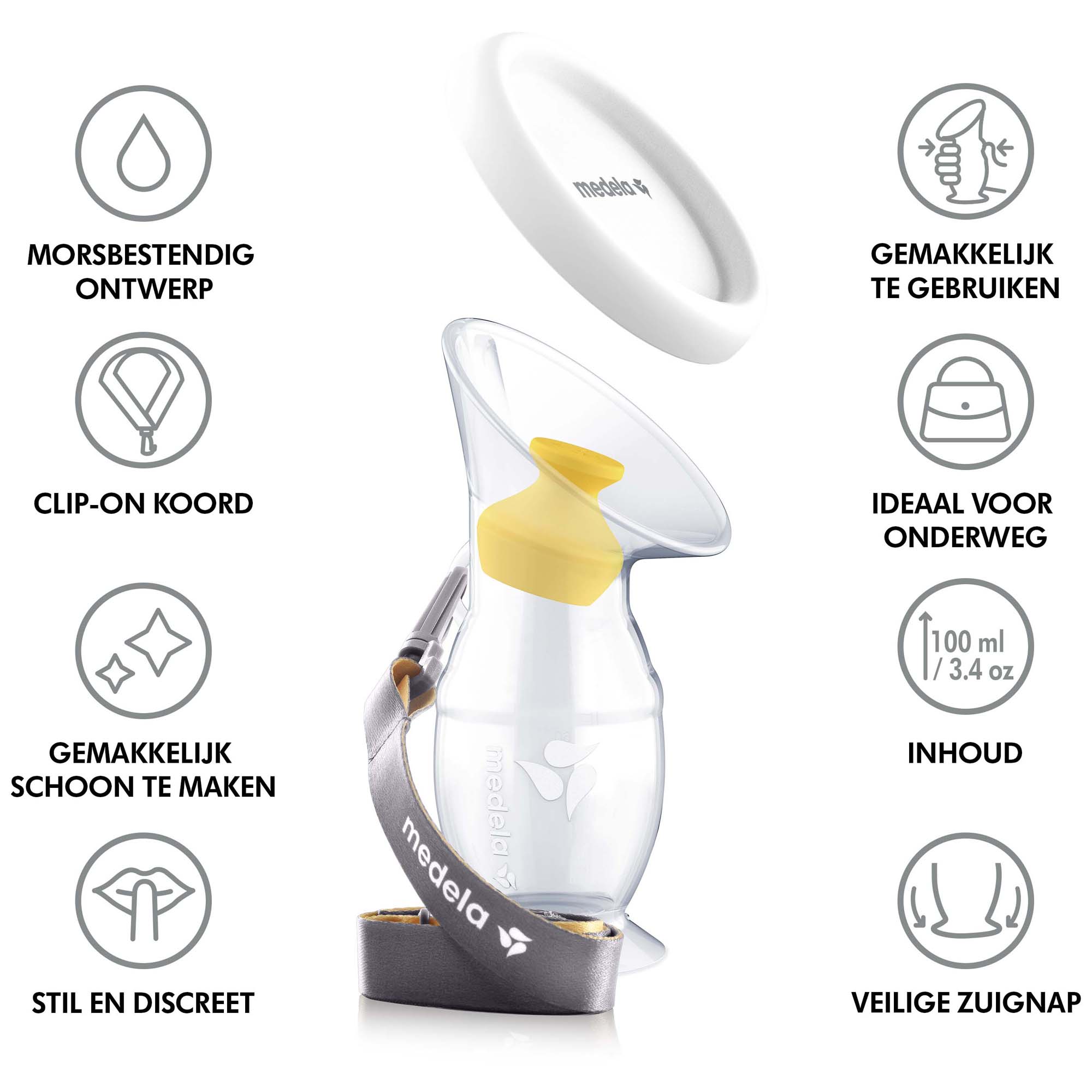 Medela Siliconen Moedermelkcollector