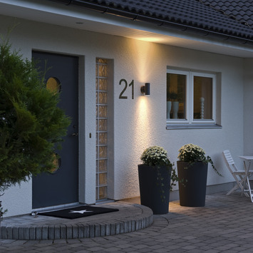 Konstsmide buitenlamp Modena XL zwart 2-lichts