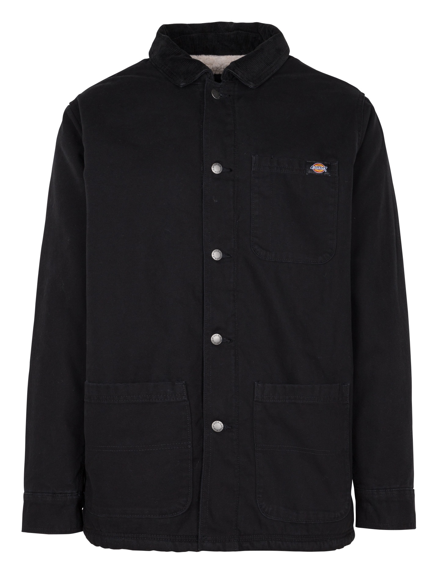 DUCK - Veste col classique en coton | Noir