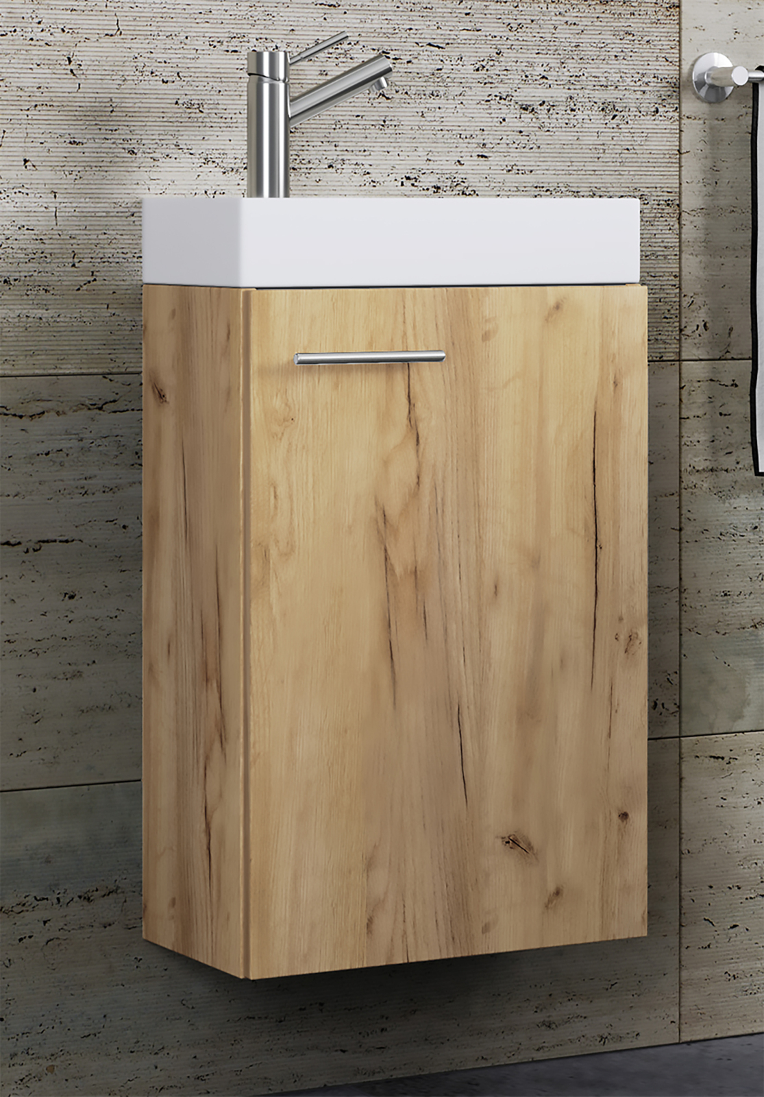 Waschtisch SLITO - Honig-Eiche - 41 cm breit