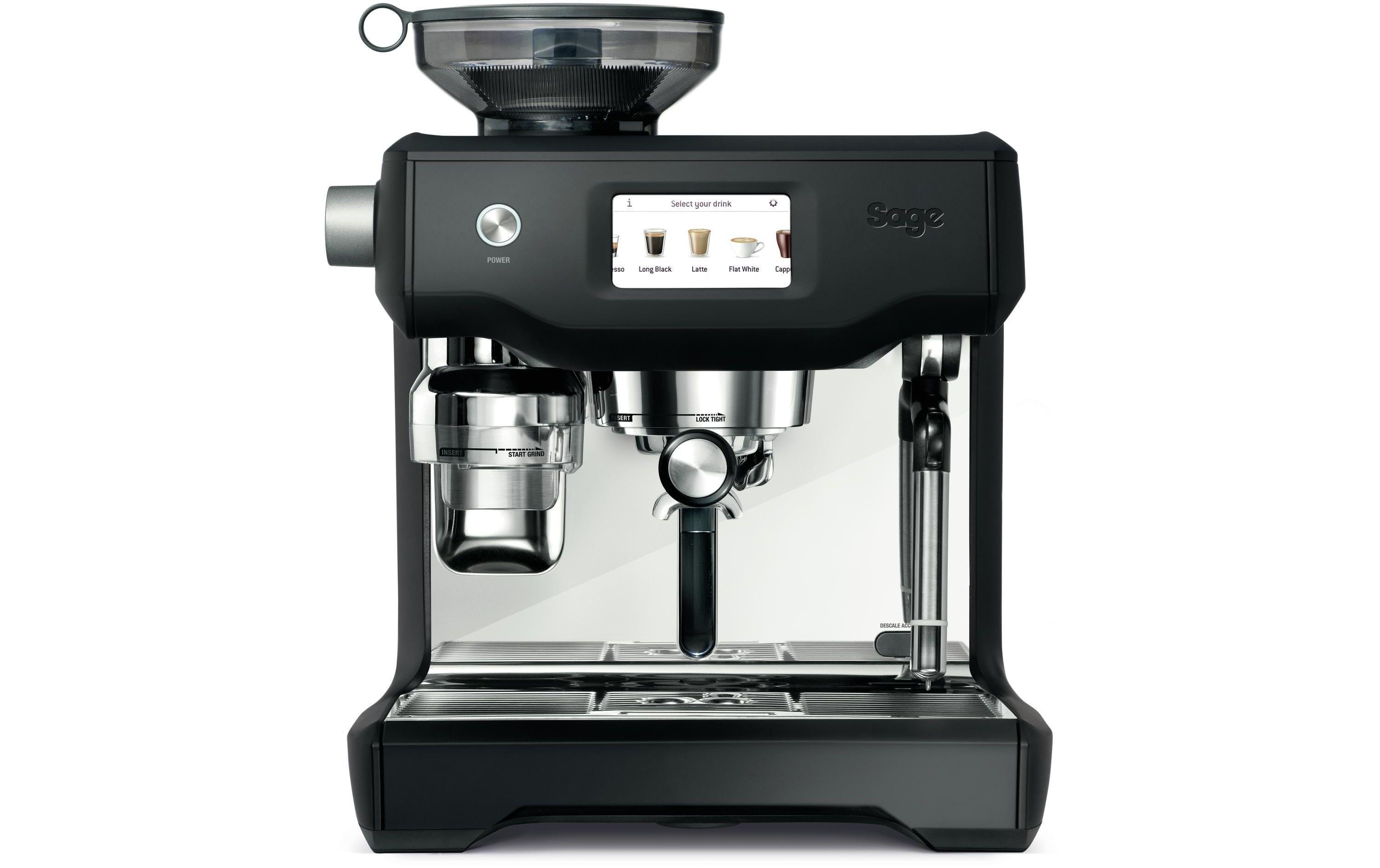 Siebträgermaschine Oracle Touch Trüffelschwarz<br>Espressomaschine für Kaffee in Barista-Qualität