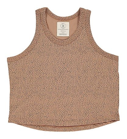 Gro Unterwäsche - Top - Warm Beige m. Punkte