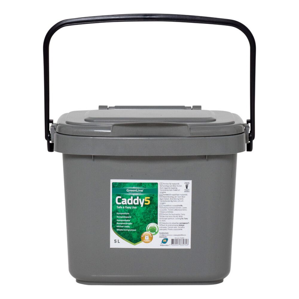 KOMPOST BØTTE MED LOKK 5L