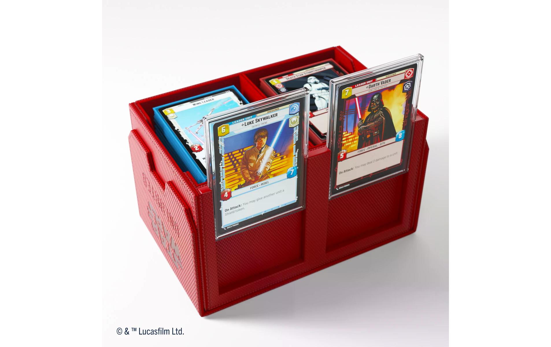 Kartenbox Star Wars: Unlimited Double Deck Pod rotZweiseitige Premium-Deckbox