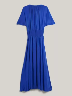 Vestido longo Tommy Hilfiger x Vacation com decote em V e modelagem evasê