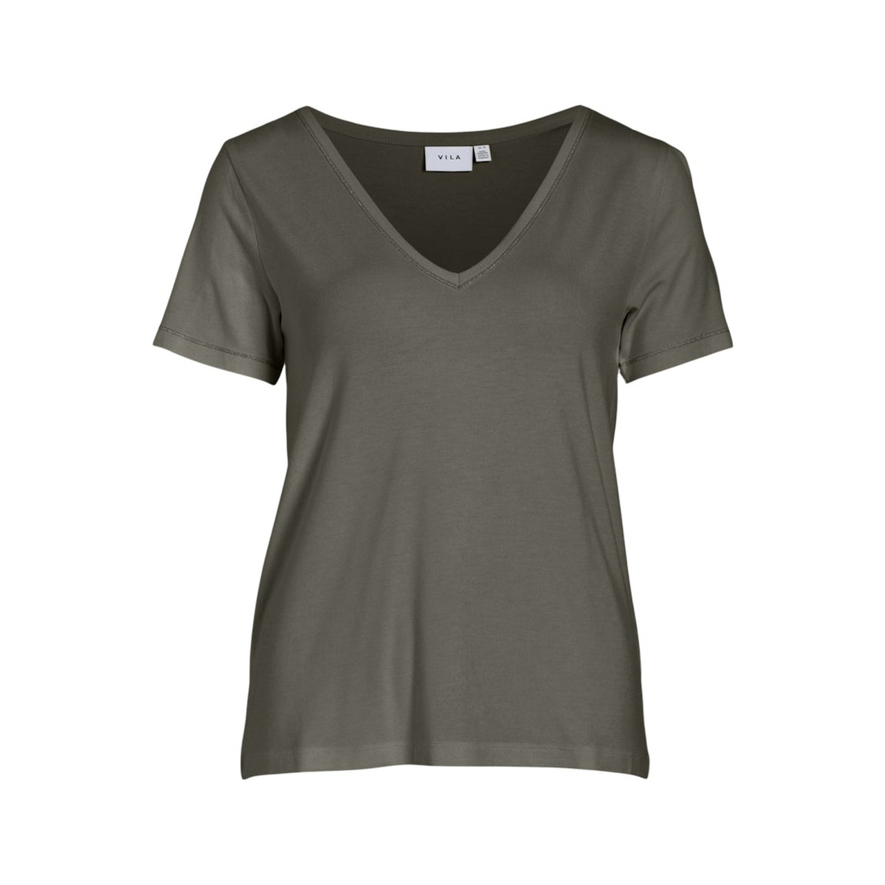 Vila VIMASE V-NECK S/S GLITTER TOP