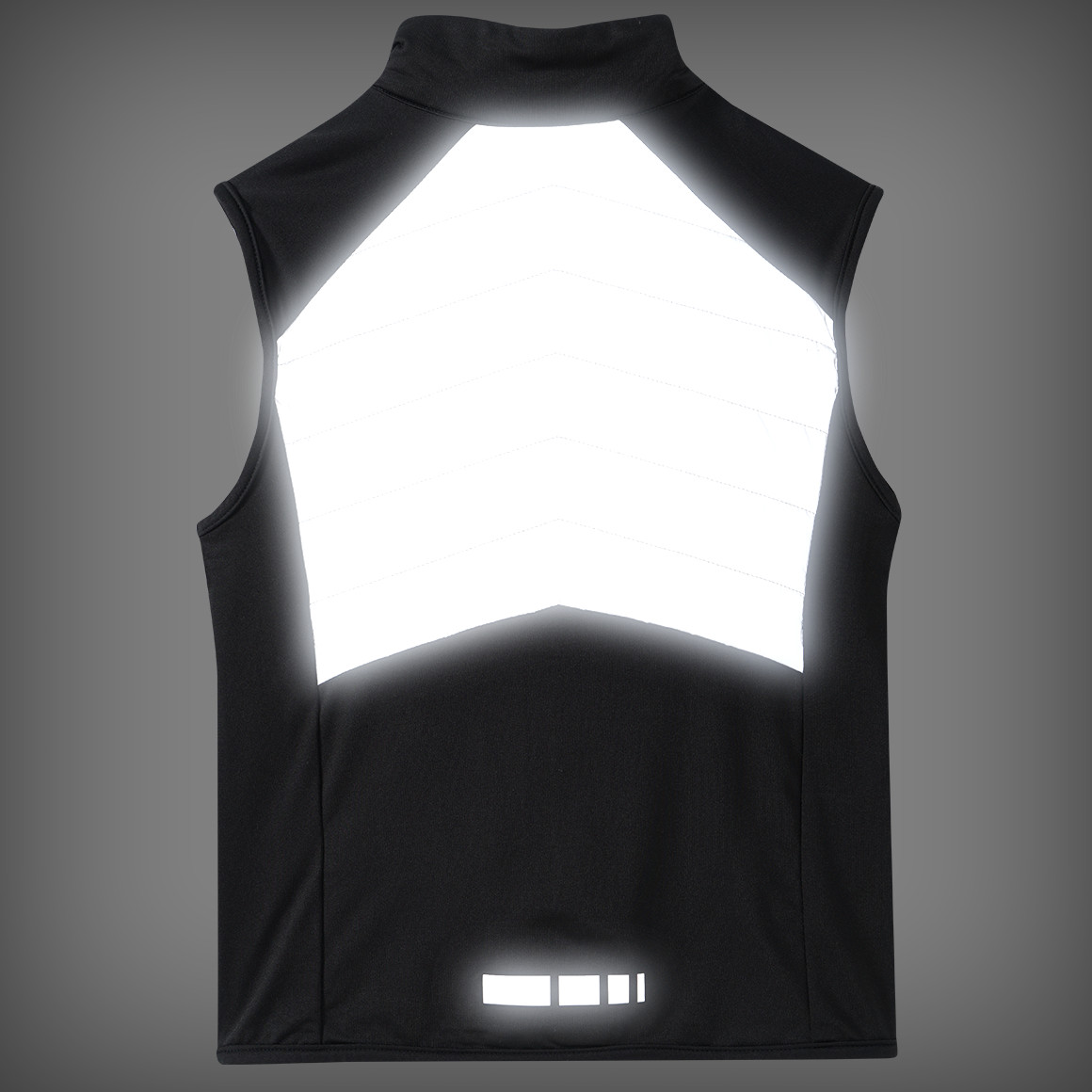 Beatwear Kinder Sport-Steppweste mit Reflektor schwarz