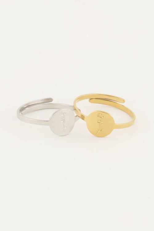 Birth Flower ring