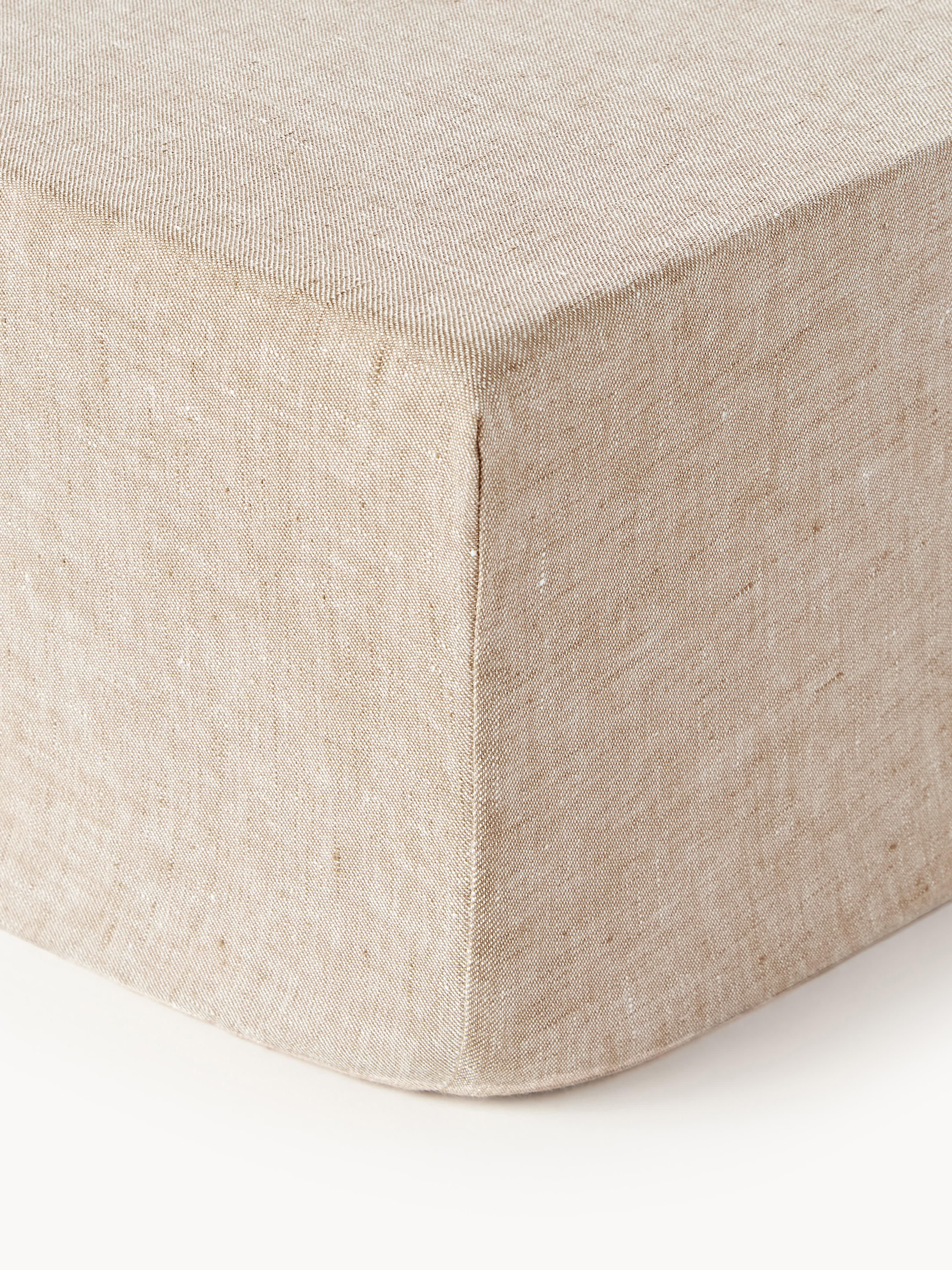 Boxspring hoeslaken Linna, linnen
