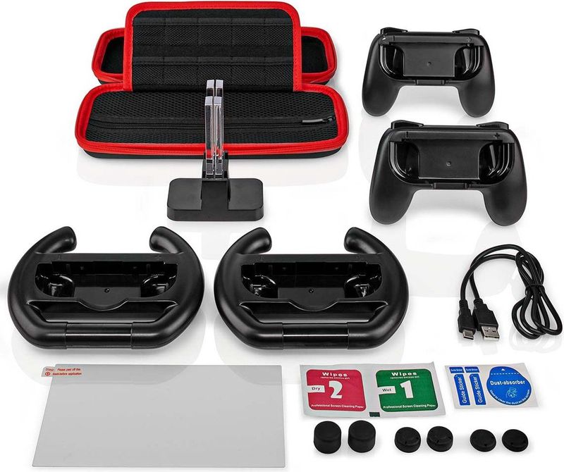 Nedis - Starterset - 13-in-1 - Zwart - Compatibel met Nintendo Switch (OLED)