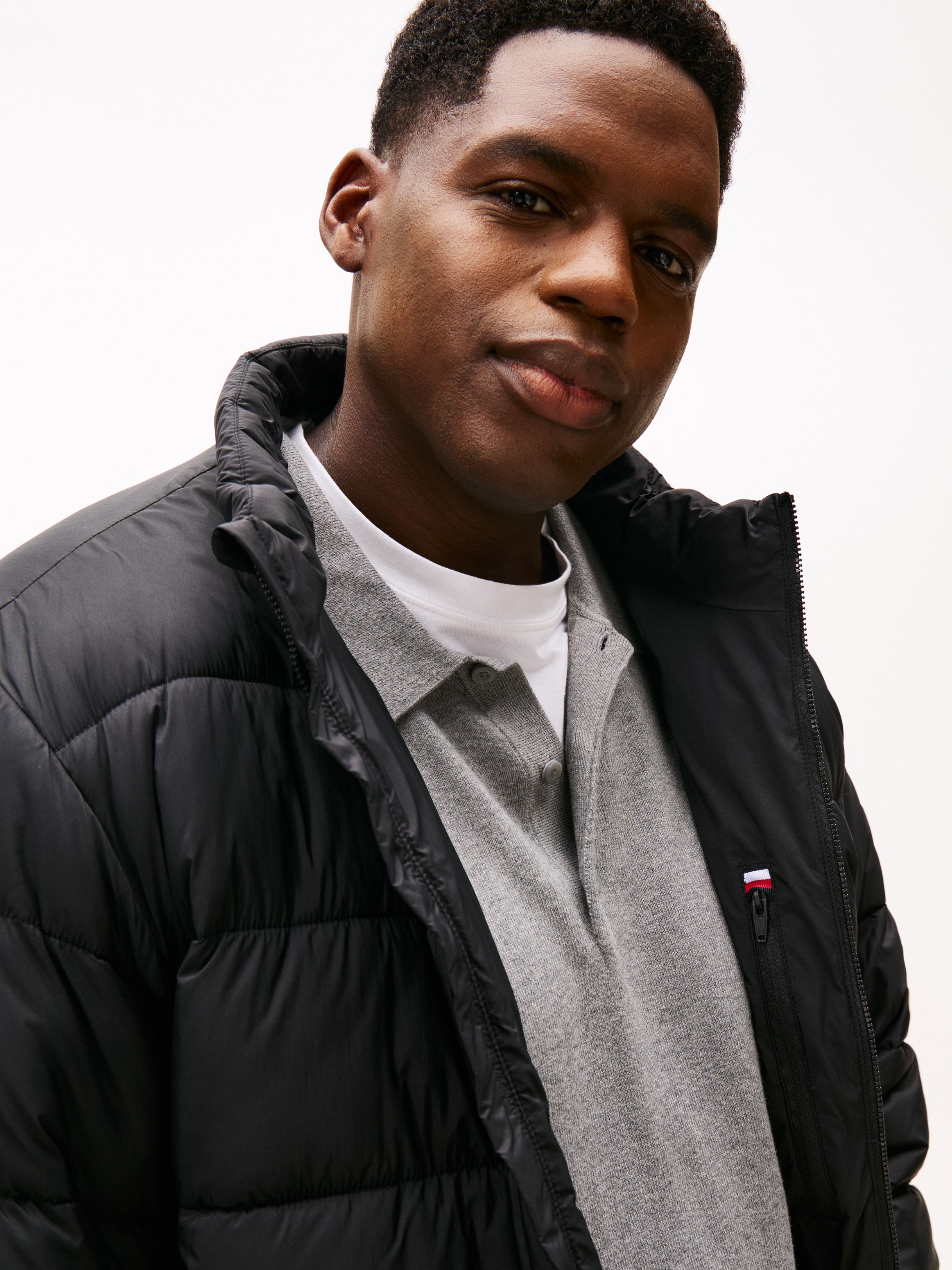 Tommy Hilfiger Big & Tall Steppjacke »STAND COLLAR JACKET« ohne Kapuze Winterjacke, Outdoorjacke, Steppjacke; Grosse Grössen