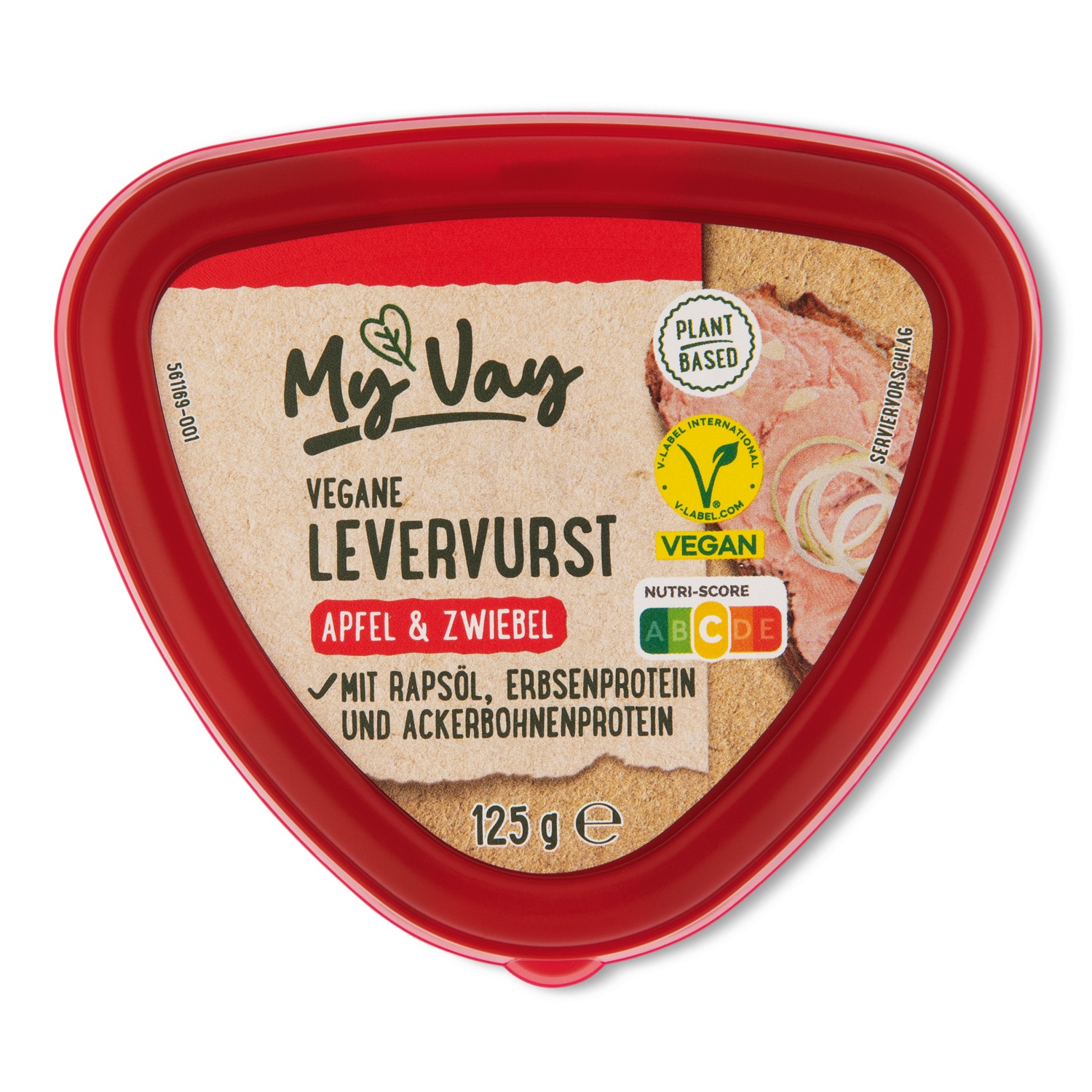 MEIN VEGGIE TAG Vegane Leverwurst, Apfel-Zwiebel 125 g