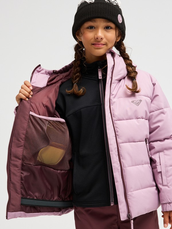 Snowyhill Puffy 10K Veste de snow technique Rose Fille 8-16 ans