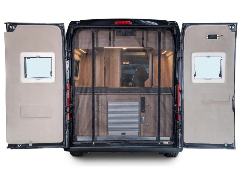 Van Quito Heckmoskitonetz, Höhe H2 Citroën/Fiat/Opel/Peugeo Heckmoskitonetz Reissverschluss, für Fahrzeughöhe H2 von Citroën, Fiat, Opel, Peugeot, Toyota, Maschenweite Fine-mesh
