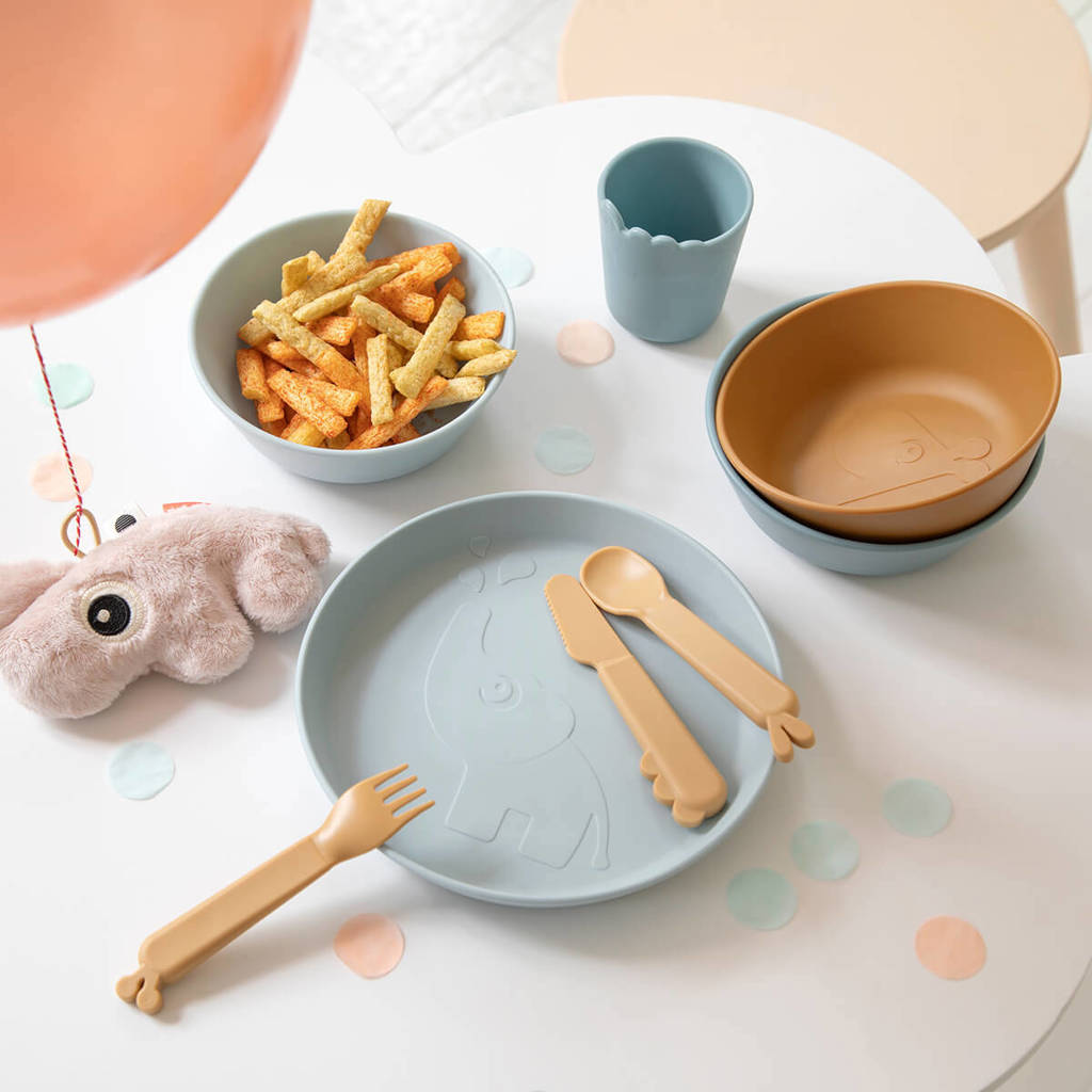 Kiddish cutlery set Deer friends Sand