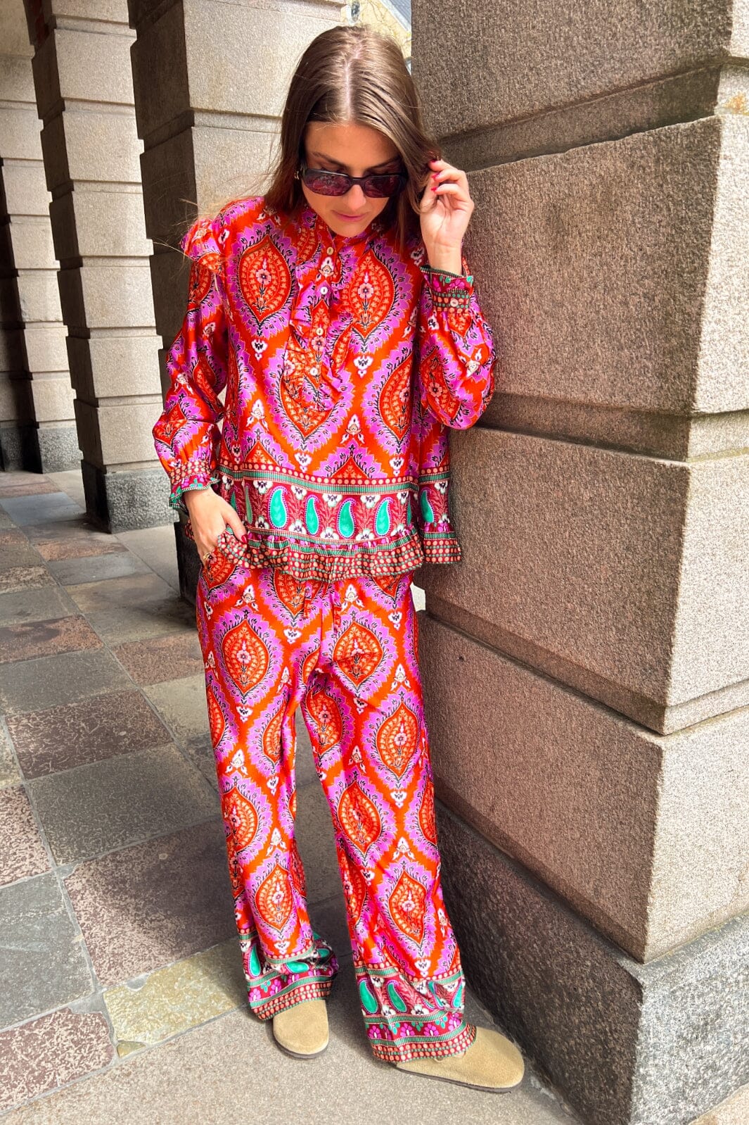 Noella Reno Blouse 1085 trisha print