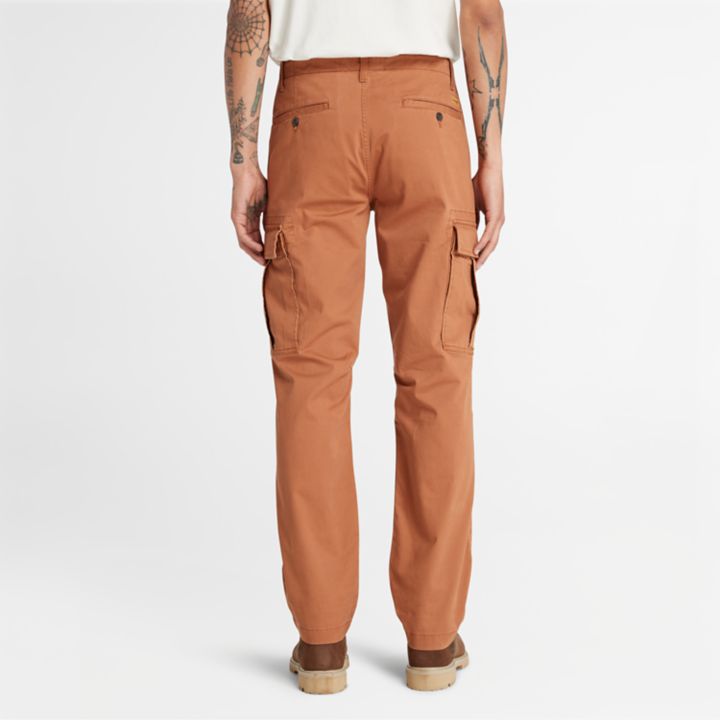 Calças cargo Core para homem na cor castanha.