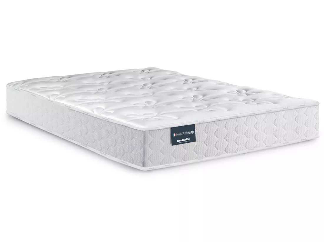 Matelas Dunlopillo ressorts ensachés, ferme et moelleux 23cm 140x190 JACINTHE