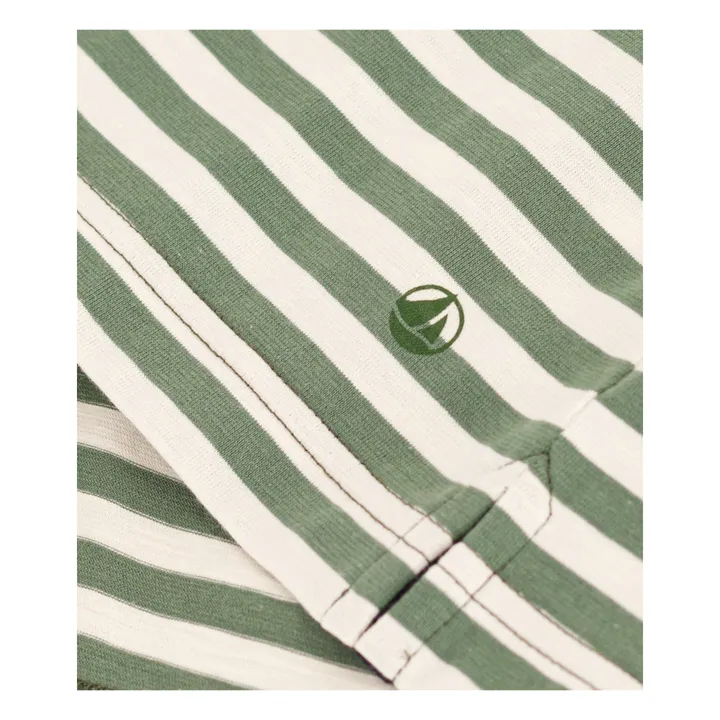 Petit Bateau T-shirt Rayé - Collection Femme | Vert kaki