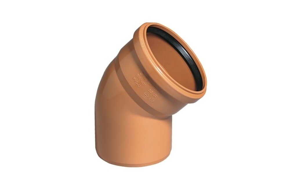AVLØPSBØY MARLEY JORDRØR Ø110MM 45°