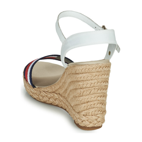 Tommy Hilfiger - SHIMMERY RIBBON HIGH WEDGE Blanco