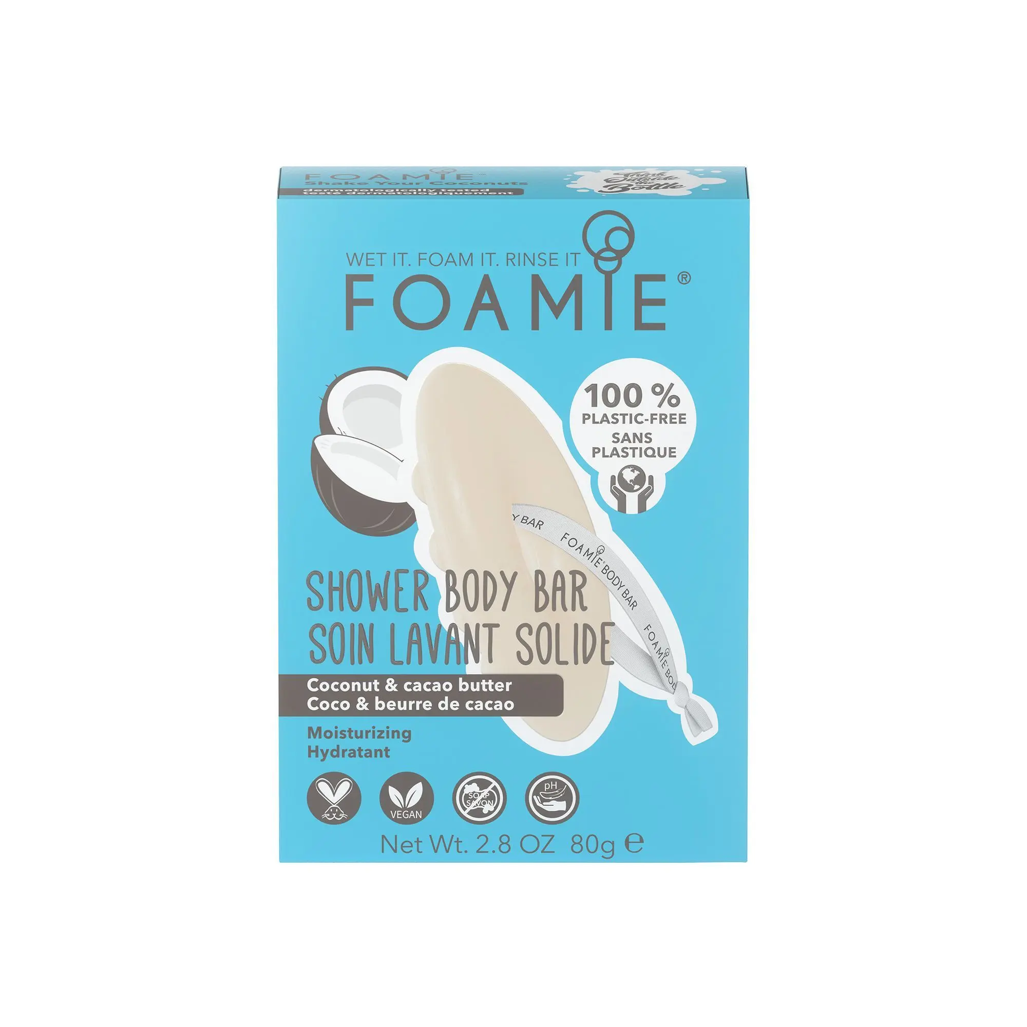 Foamie - Soin lavant solide Shake Your Coconuts Coco et beurre de cacao- Savon