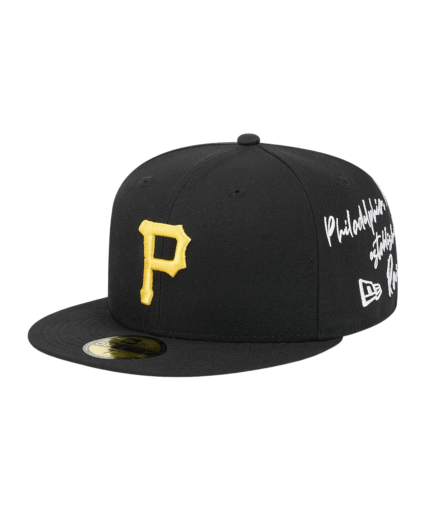 New Era MLB Pittsburgh Pirates Team Verbiage 59Fifty Cap Schwarz