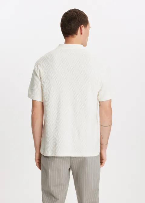Johnny polo gebreid off-white (WIT.O)