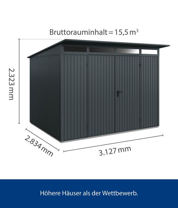 Hörmann Berry-Gerätehaus Classic-P Typ 3,