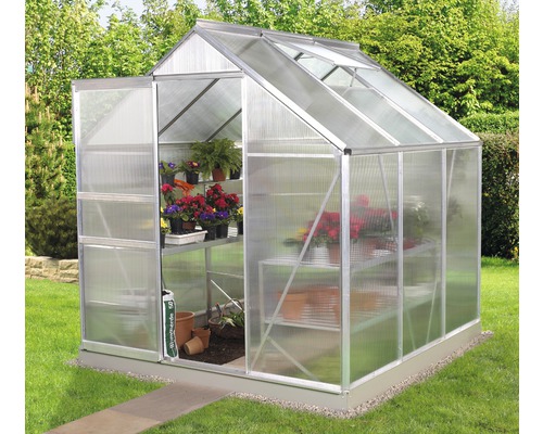 Vitavia Venus 3800 kas, dubbelwandige polycarbonaat panelen, 4 mm dik, 195 x 195 cm, aluminium