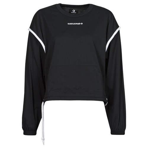 Converse - LONG SLEEVE JERSEY CREW - Noir