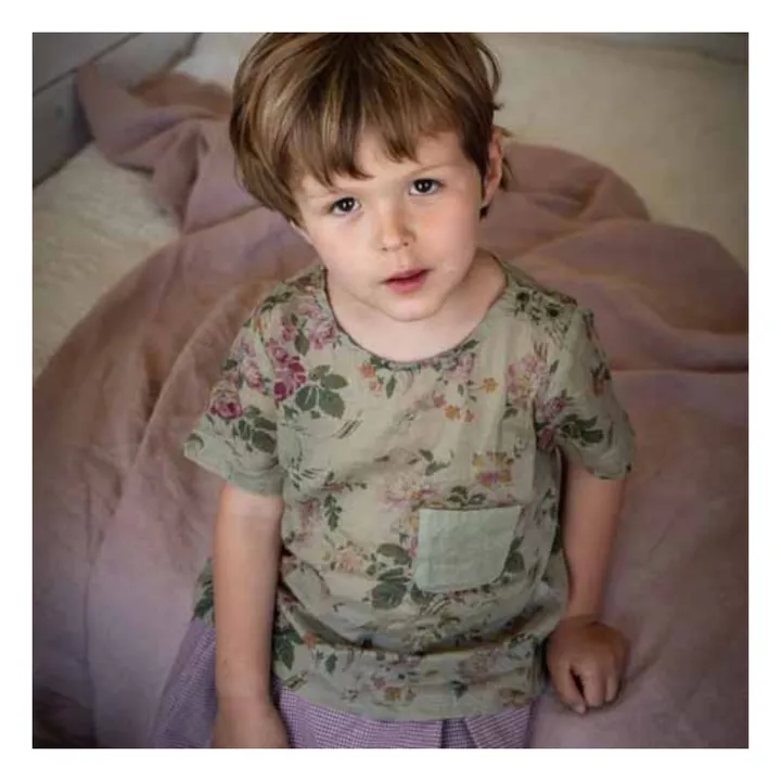 Lilinoa T-Shirt Timo Fleuri | Vert