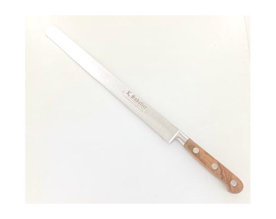 Jambon 30 cm à dents - Manche Olivier Couteaux de cuisine professionnel