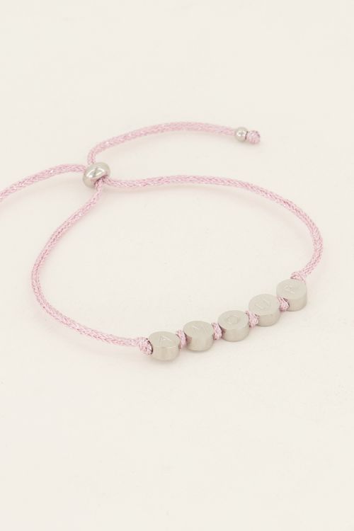 Souvenir roze armband amour