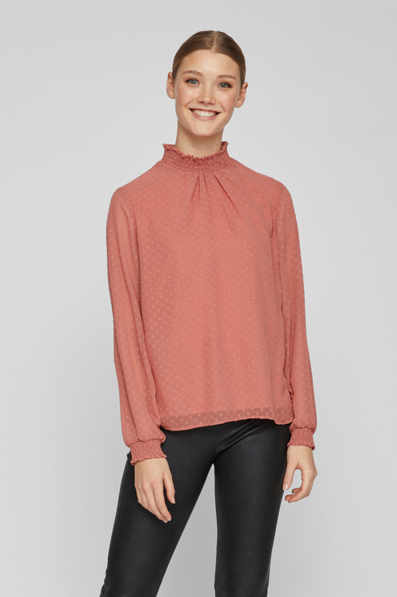 Blusa Plumet de manga comprida - Rosa
