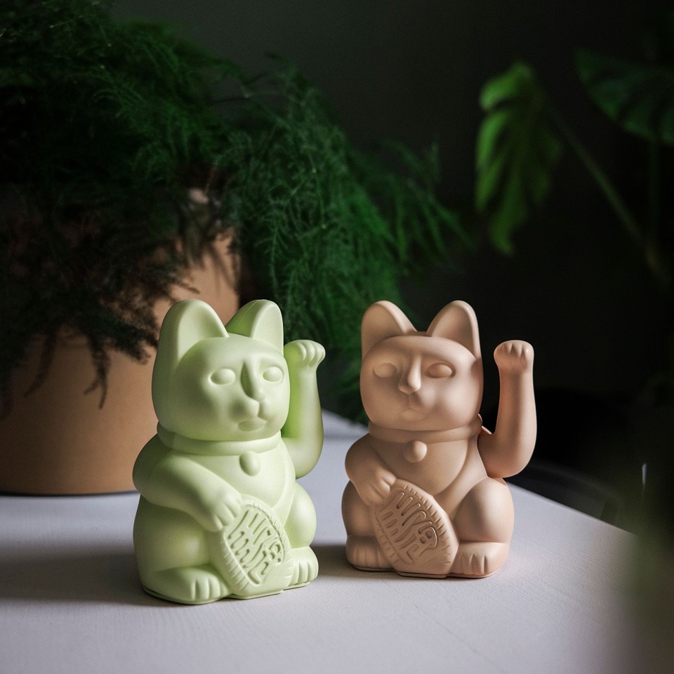 Donkey - Lucky Cat Maneki-Neko - Pastel green (330548)