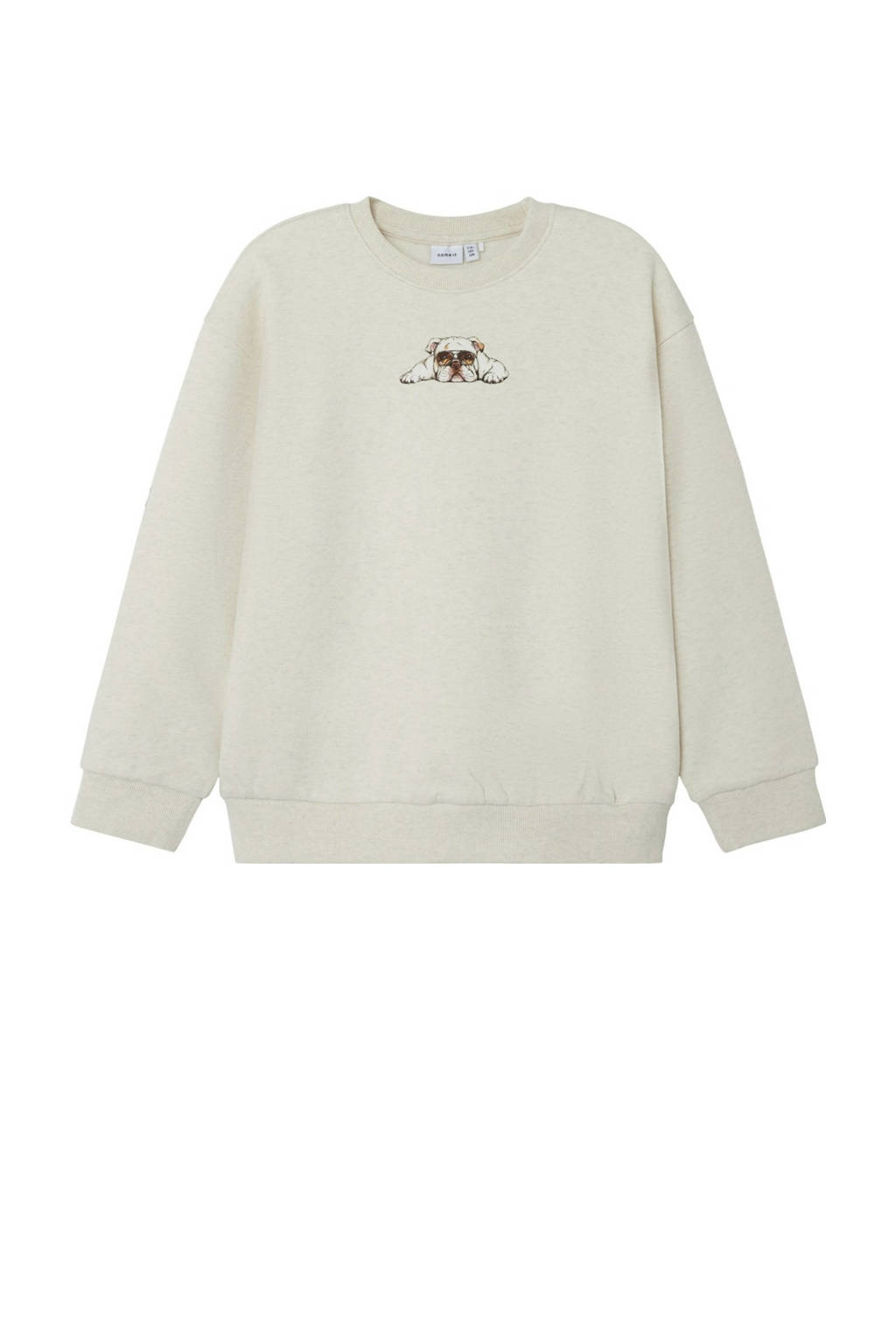 NAME IT sweater NKMNAKRAVE met backprint ecru