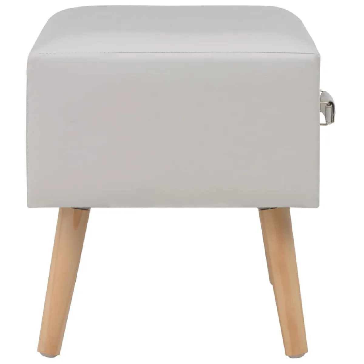 vidaXL Table de chevet - Blanc